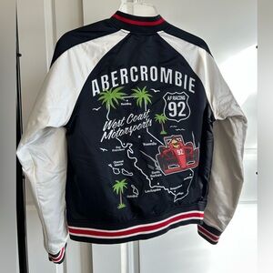 Abercrombie Kids Racing Varsity Jacket